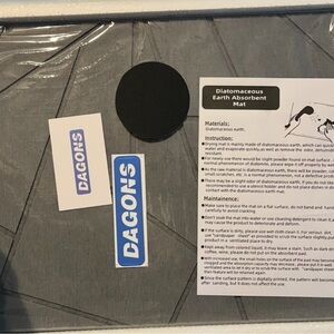 Gray Diatomaceous Earth Absorbent Stone Dish Drying Pad